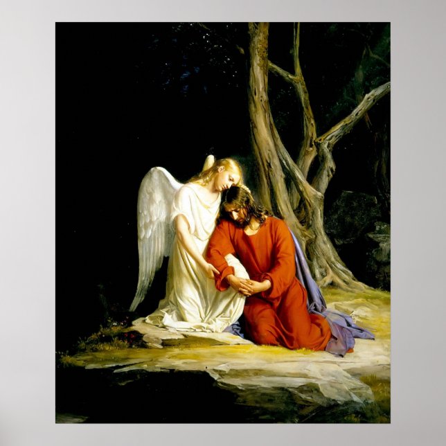Jesús en el jardín de la impresión de Gethsemane (Frente)