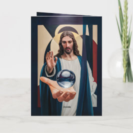 Jesús en elegancia neo-cubista Arte de pared abstr