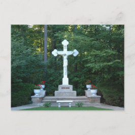 Jesús en la postal de la cruz