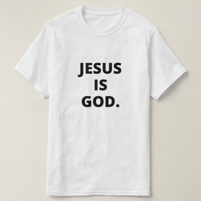 Jesús es dios, camiseta minimalista cristiana (Diseño del anverso)