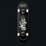 Jesús es el camino, la vida, la verdad patineta<br><div class="desc">Jesus IS Way,  Life,  Truth Skateboard con "IS" monogramado y cita la cita cristiana "Jesús es la manera,  la vida,  la verdad camiseta" en caligrafía mixta y tipografía minimalista. Este diseño moderno y moderno es la declaración perfecta de regalo y moda. #cristiano #religión #Escrituras #fe #Bible #jesus</div>