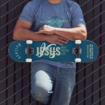 Jesús es el camino, la vida, la verdad patineta<br><div class="desc">Jesus IS Way,  Life,  Truth Skateboard con "IS" monogramado y cita la cita cristiana "Jesús es la manera,  la vida,  la verdad camiseta" en caligrafía mixta y tipografía minimalista. Este diseño moderno y moderno es la declaración perfecta de regalo y moda. #cristiano #religión #Escrituras #fe #Bible #jesus</div>