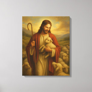 Jesús es el lienzo de arte de pared de Shephard #3