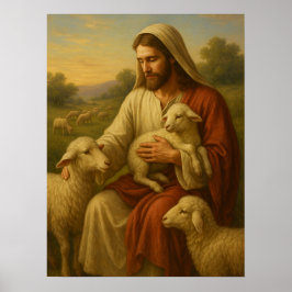 Jesús es el Pastor #1™ Arte de Pared para Poster L