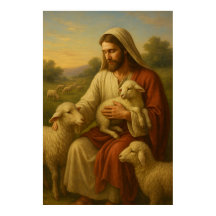 Jesús es el Pastor #1™ Arte de Pared para Poster L