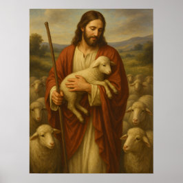 Jesús es el Pastor #5™ Arte de Pared LDS Poster