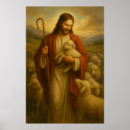 Jesús es el Poster de arte de la pared de Shephard