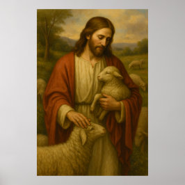 Jesús es el Poster de arte de la pared de Shephard