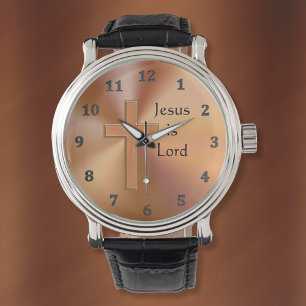 Jesús es el Señor: Relojes cruzados para hombres p