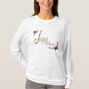 Jesús es la camisa de manga larga de las señoras