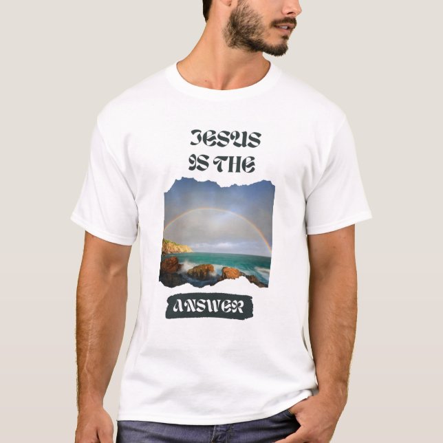Jesús es la camiseta de los hombres de la respuest (Anverso)