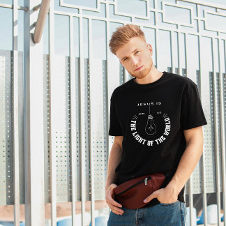 Jesús es la luz de la camiseta cristiana del mundo