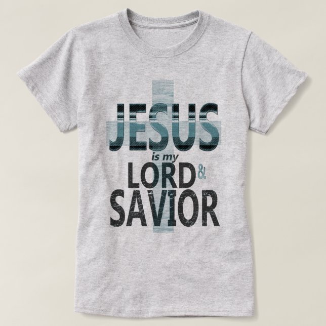 Jesús es la mi camiseta de las mujeres del señor y (Diseño del anverso)