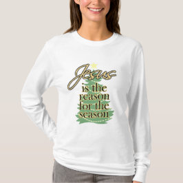 Jesús es la razón de la camisa del navidad de la