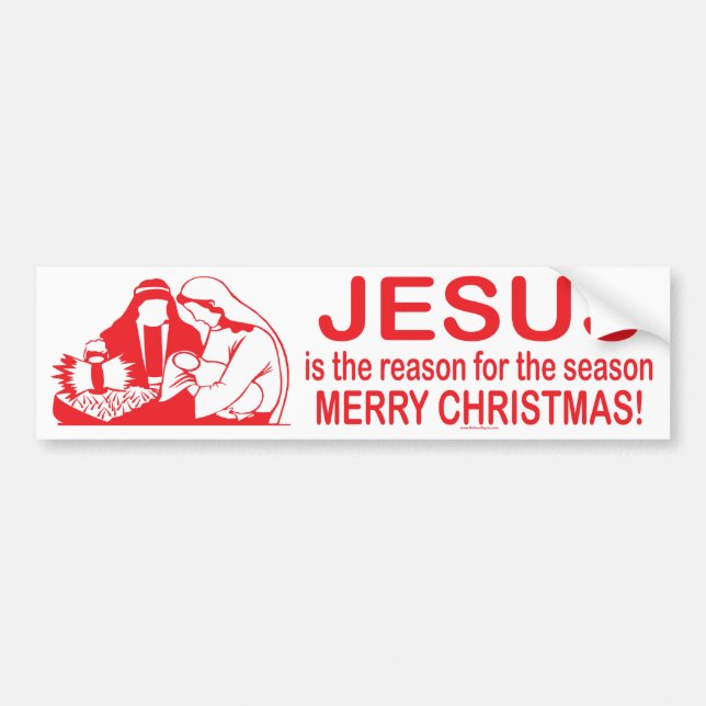 Jesús es la razón de la pegatina para el (Frente)