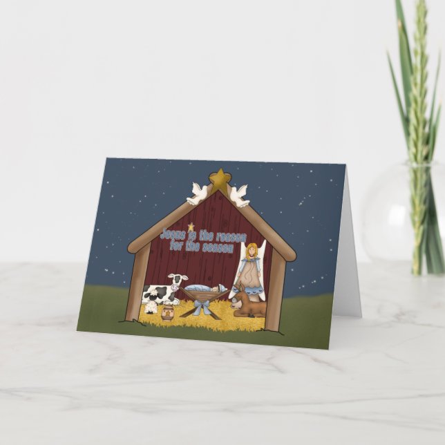 Jesús es la razón de la tarjeta de felicitación de (Anverso)