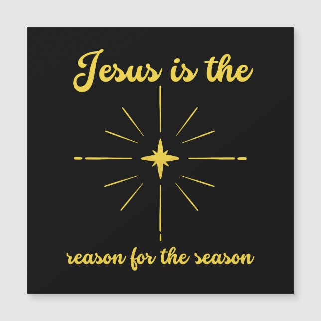 Jesús es la razón de la temporada Navidades Jesús (Anverso)