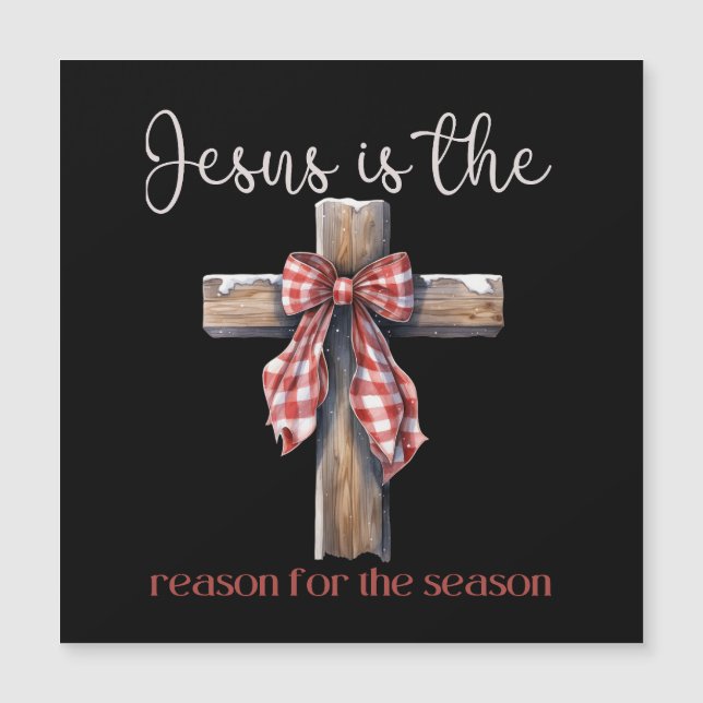 Jesús es la razón de la temporada Navidades Jesús (Anverso)
