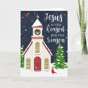 Jesús es la Razón de la Temporada Tarjeta de Felic