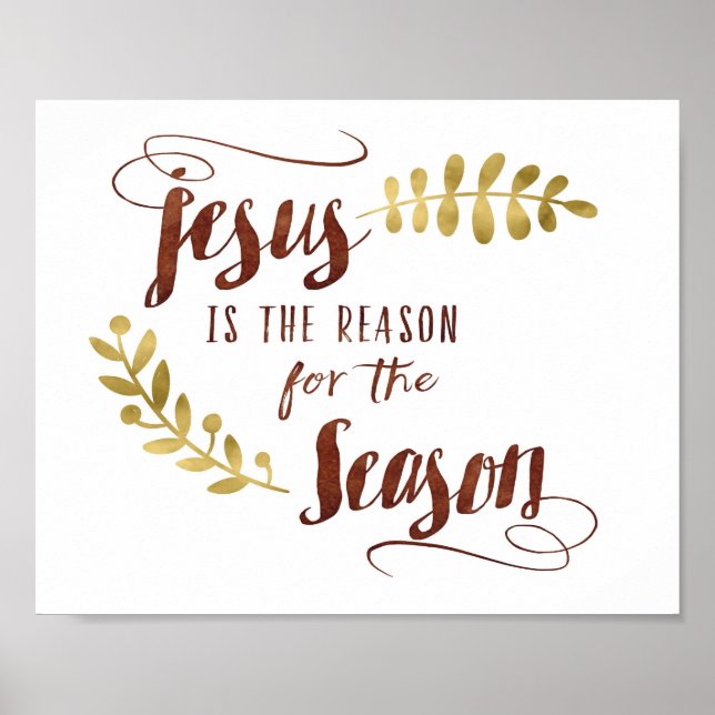 Jesús es la razón del Poster de arte de temporada (Frente)