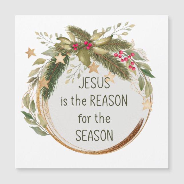 Jesús es la razón para los Navidades de temporada (Anverso)