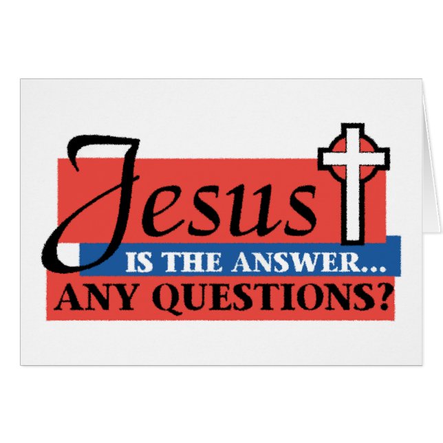 Jesús es la respuesta (Anverso (Horizontal))