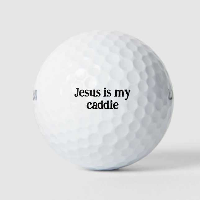 Jesús Es Mi Caddie Graciosa Pelota De Golf Cristia (Anverso)