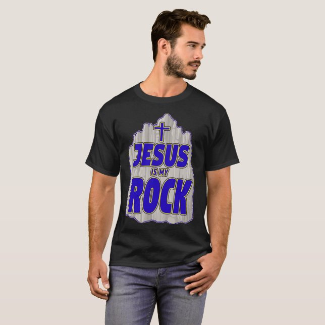 Jesús es mi camisa de la roca para los hombres (Anverso completo)