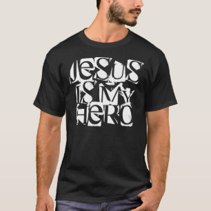 Jesús es mi camiseta del negro del héroe
