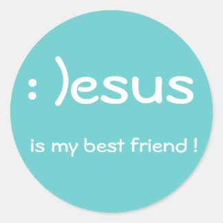 ¡Jesús es mi mejor amigo! Pegatina