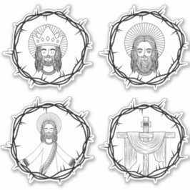 Jesús es mi pegatina conjunto de salvación