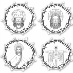 Jesús es mi pegatina conjunto de salvación