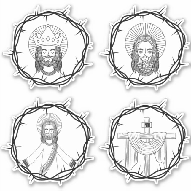 Jesús es mi pegatina conjunto de salvación (Anverso)