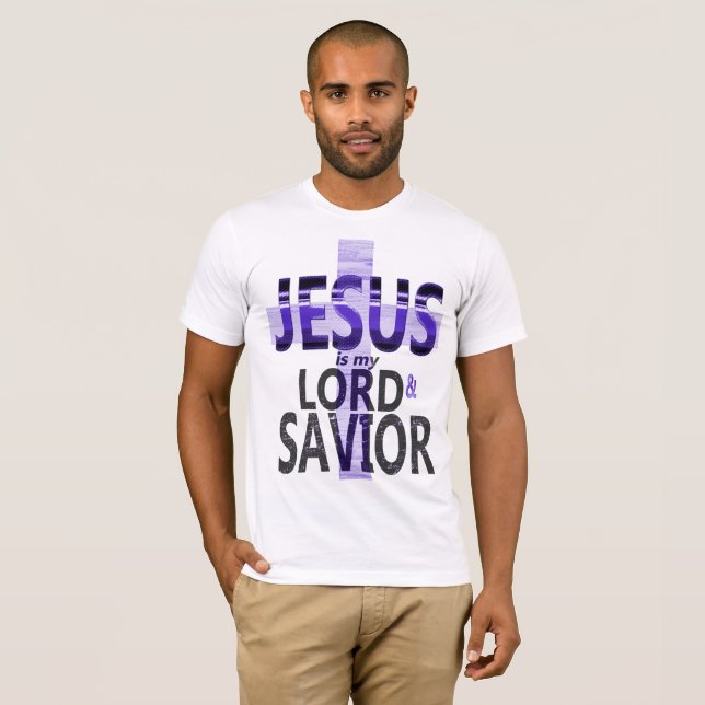 Jesús es mi Señor y la camiseta cristiana de los h (Anverso completo)