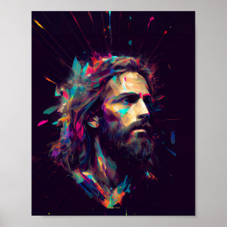 Jesús es retrato de Risen - Arte generado por IA
