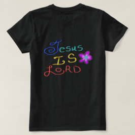 Jesús es SEÑOR Camiseta Negra Cita Cristiana