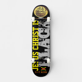 JESUS ES Skateboard NEGRO