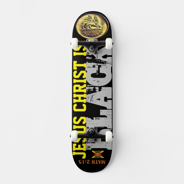 JESUS ES Skateboard NEGRO (Anverso)