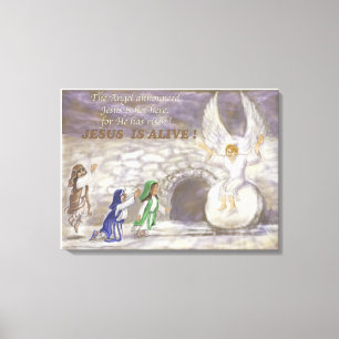 Jesús es un lienzo vivo estirado