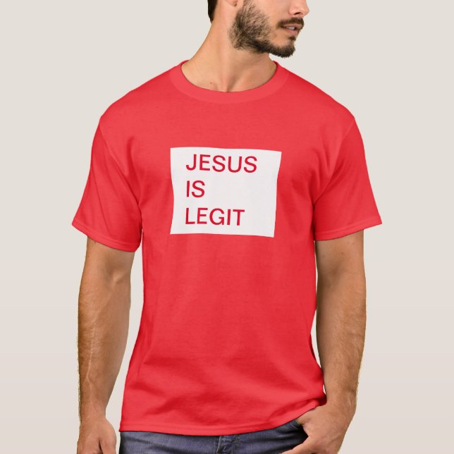 Jesús Es Una Camiseta Legit (Anverso)