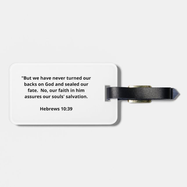 Jesús > Etiqueta del equipaje de cultivo. (Atrás Horizontal)