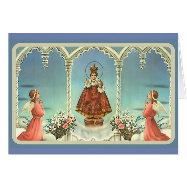 Jesús Infantil de Praga Adorando ángeles (Anverso (Horizontal))