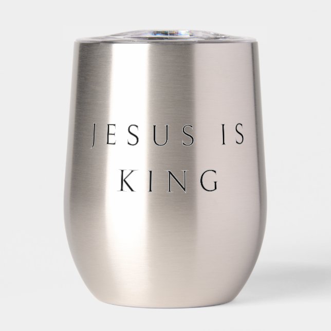 JESUS IS KING tumbler (Frente)