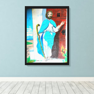 JESUS KNOCKS lienzo