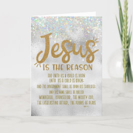 Jesús, la Biblia Verse Navidad Juiciosa