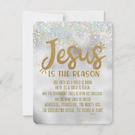 Jesús, la Biblia Verse Navidad Juiciosa