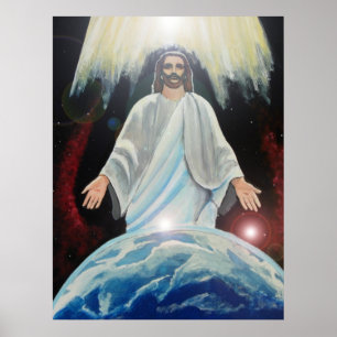 Jesús, La luz del mundo del arte cristiano tierra