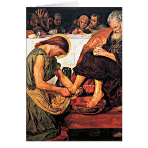 Jesús lavando los pies de Peter