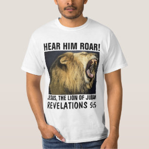 JESÚS, LEÓN DE Camisetas CRISTIANAS DE JUDAH