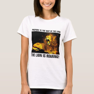 JESÚS LION OF JUDAH ROARING, camisetas cristianas